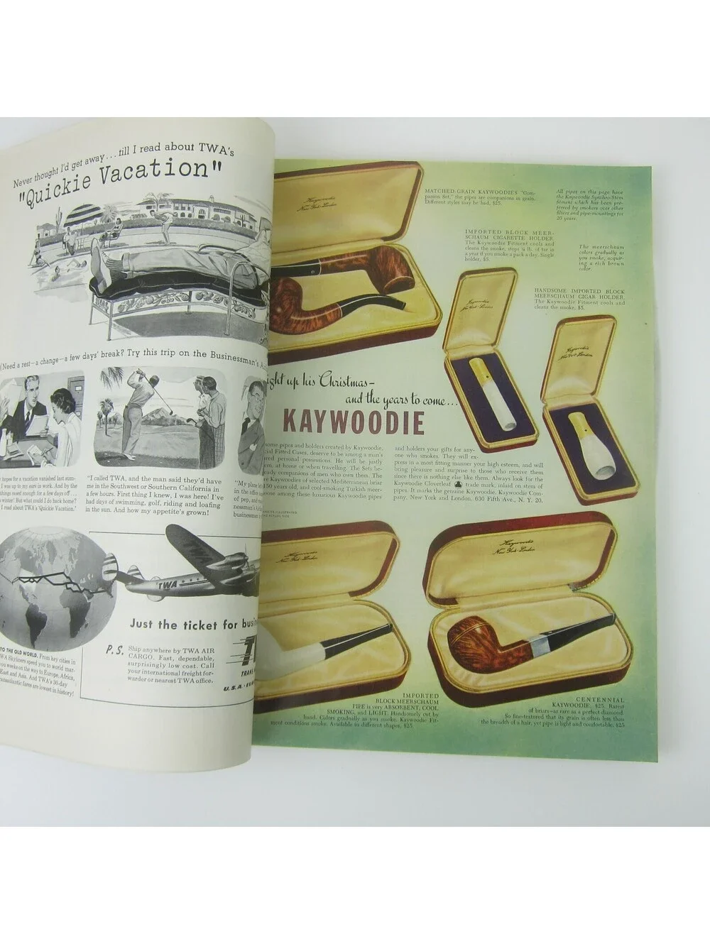Vintage FORTUNE Magazine December 1948 Cadillac, Buick, Mercury, Ford Car Ads